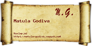 Matula Godiva névjegykártya